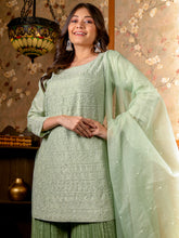 Pure Pearl Geometric Design Garara Suit set